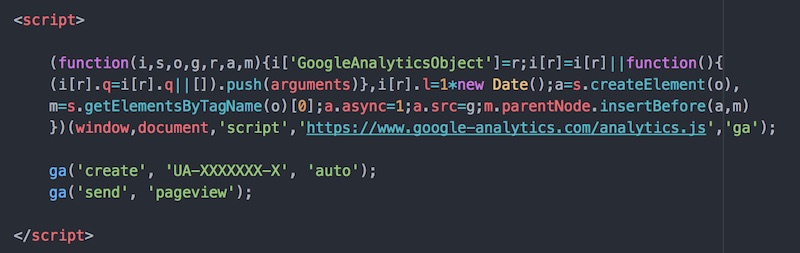 google analytics tracking code